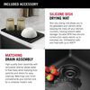 32&rdquo; Granite Composite Workstation Kitchen Sink Undermount Single Bowl with WorkFlow&trade; Ledge and Accessories